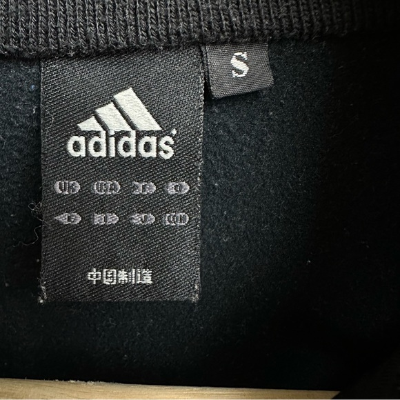 Adidas Womens Size Small Full Zip Long Sleeve Track Jacket Black Gold - Picture 6 of 8